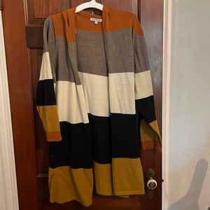 2x open face sweater